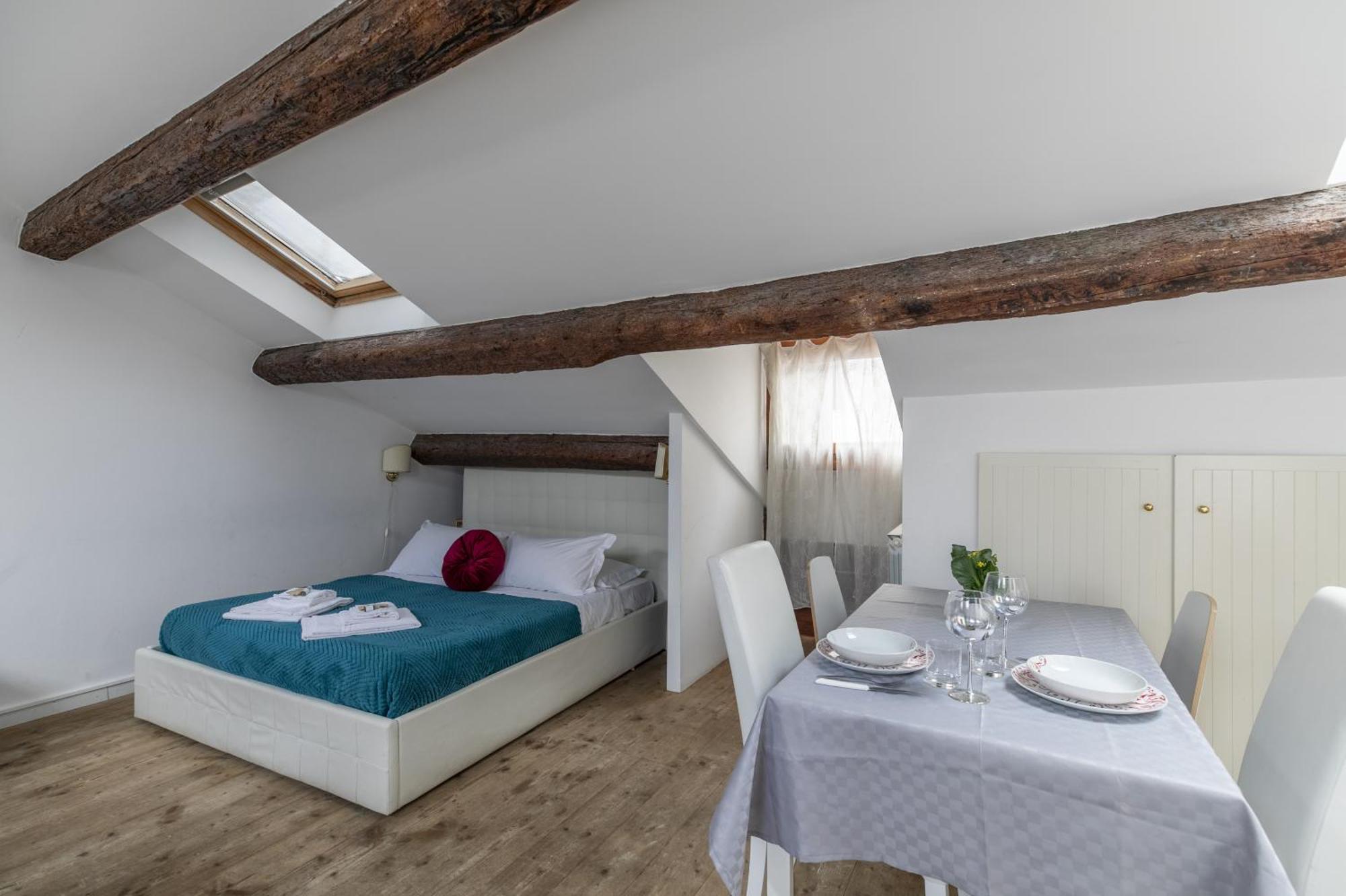 Nice Lovely Attic For 4 Person With Wifi - A/C 威尼斯 外观 照片